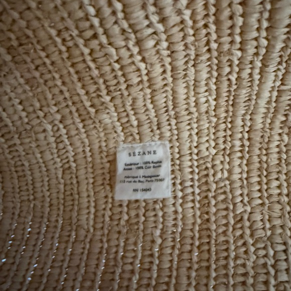 Sezane Justine Maxi Basket Bag – Natural Raffia - Picture 4 of 4